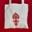 Bolsa de liño en vermello - Imaxe 1