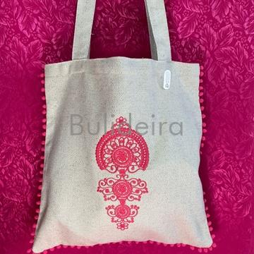 Bolsa liño en fucsia - Imaxe 1