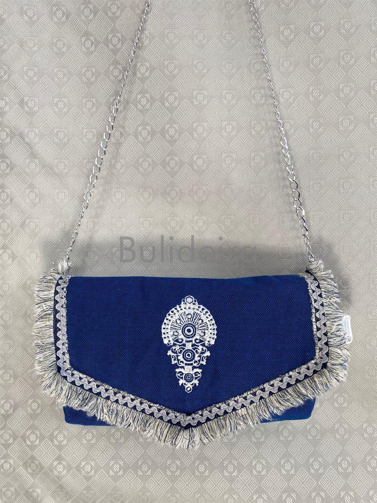 Bolso bandoleira azul - Imaxe 1