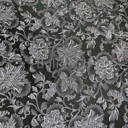 Brocado 1,40 negro e malva - Imaxe 1