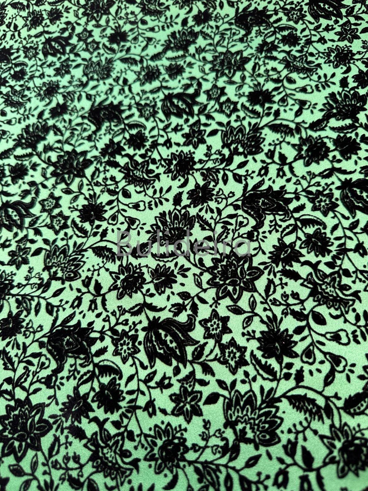 Brocado 1,40 verde e negro - Imaxe 1