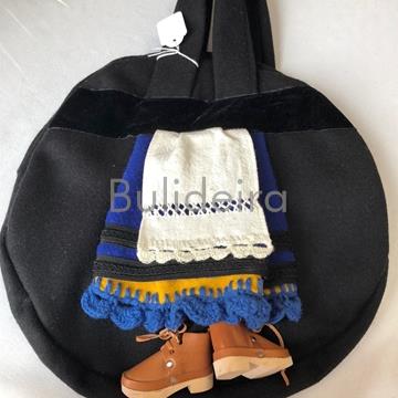 Bulifunda para pandeireta modelo zoco en azul - Imaxe 1