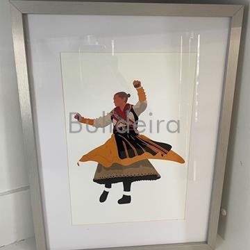 Cadro bailadora 2 en tamaño 30x40 con paspartú - Imaxe 1
