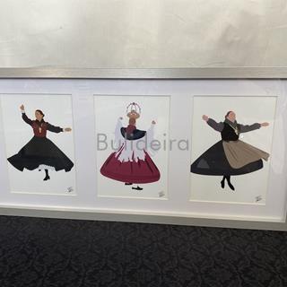 Cadro triple bailadoras - Imaxe 1