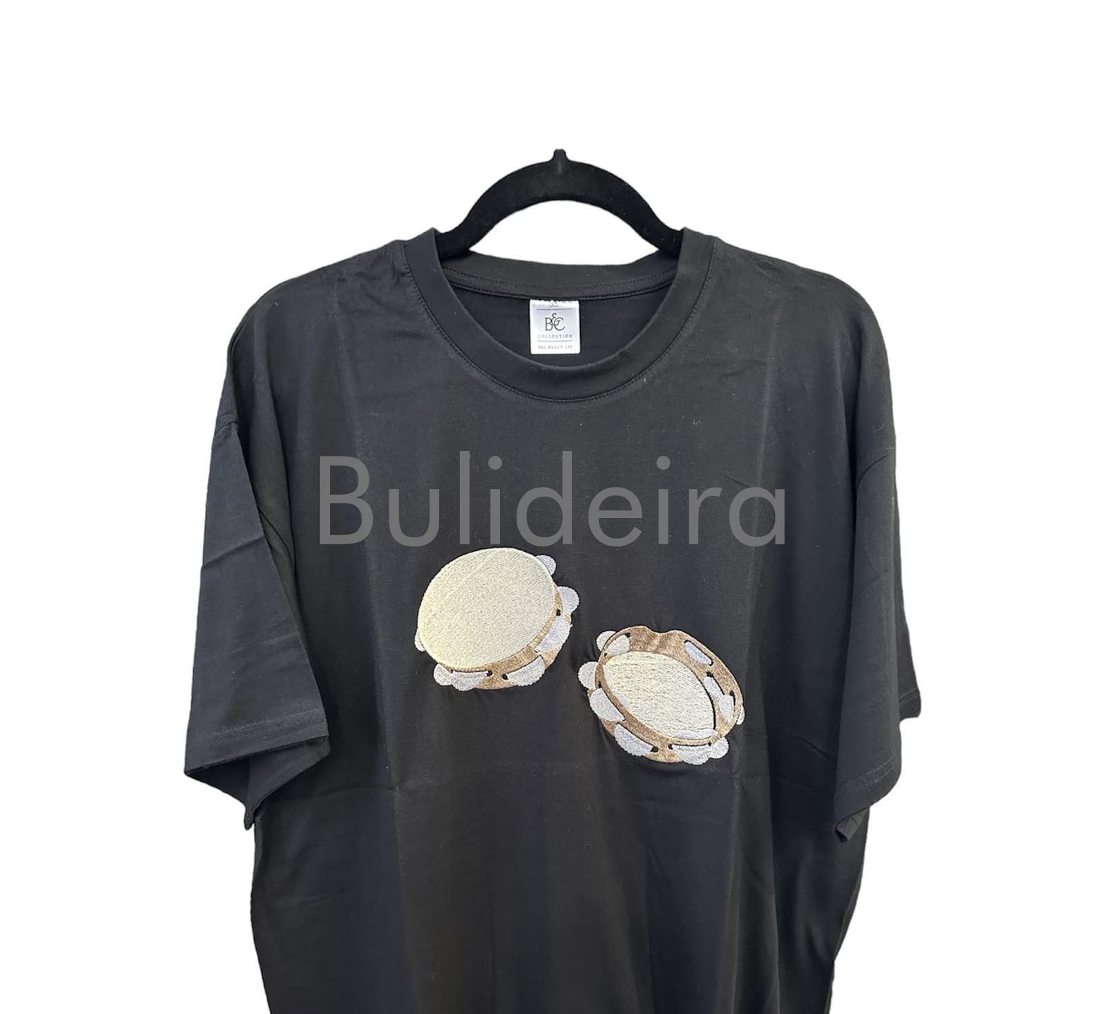 Camiseta bordada pandeiretas - Imaxe 1