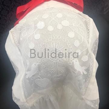 Cofia con custodia bordada en beige - Imaxe 2