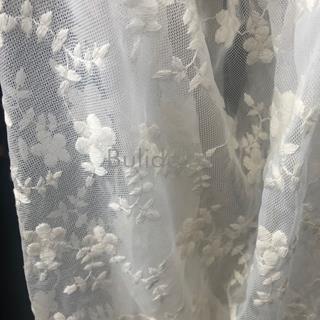 Cofia de tul bordado con encaje de camariñas - Imaxe 2