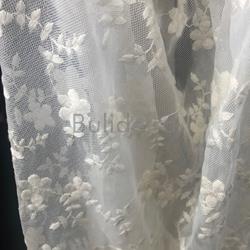 Cofia de tul bordado con encaje de camariñas - Imaxe 2