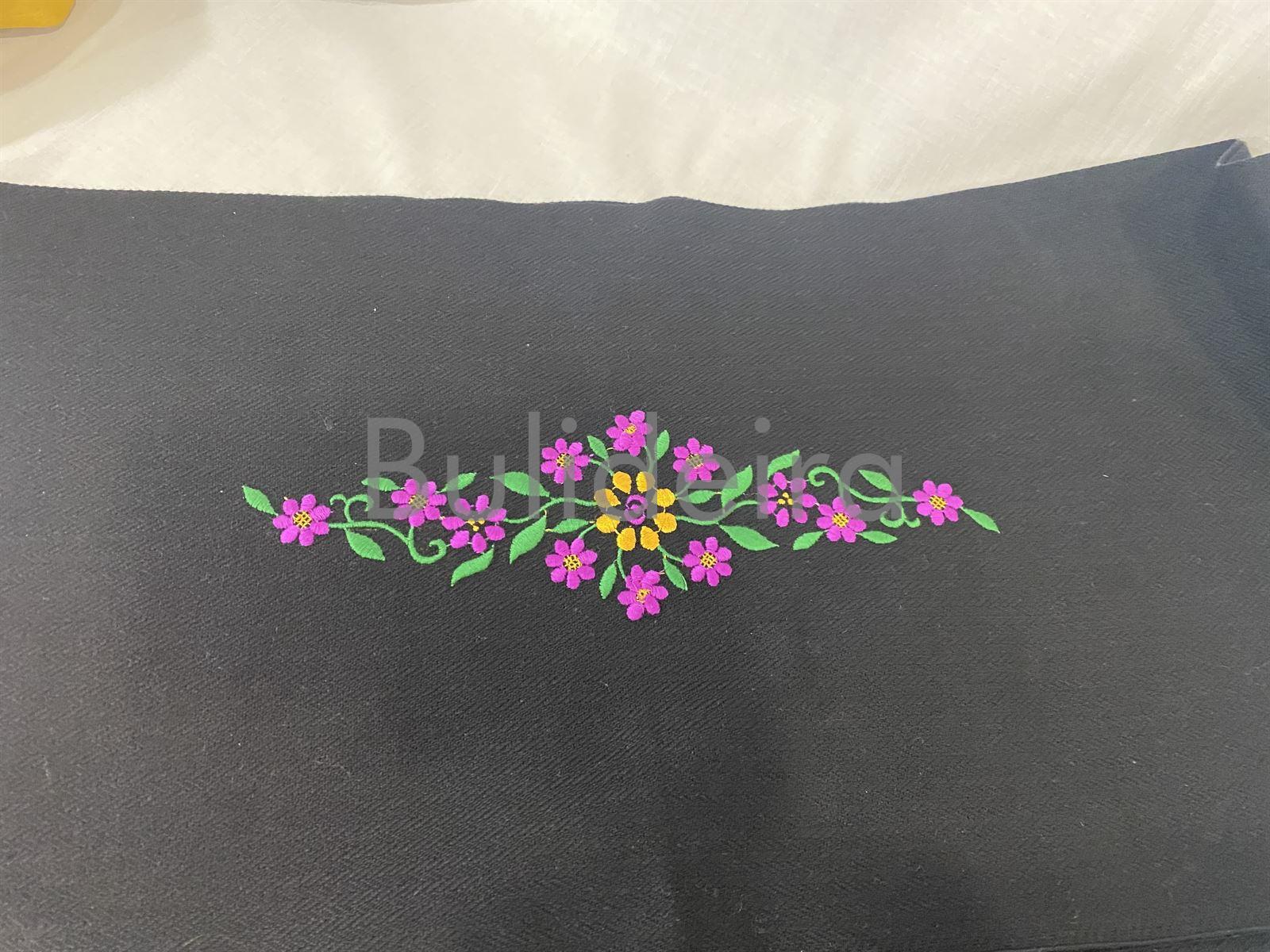 Faixa bordada flores - Imaxe 2