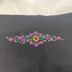 Faixa bordada flores - Imaxe 2