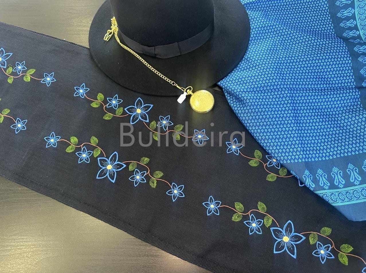 Faixa flores azul - Imaxe 1