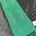 Faixa verde bordada en ocre - Imaxe 1