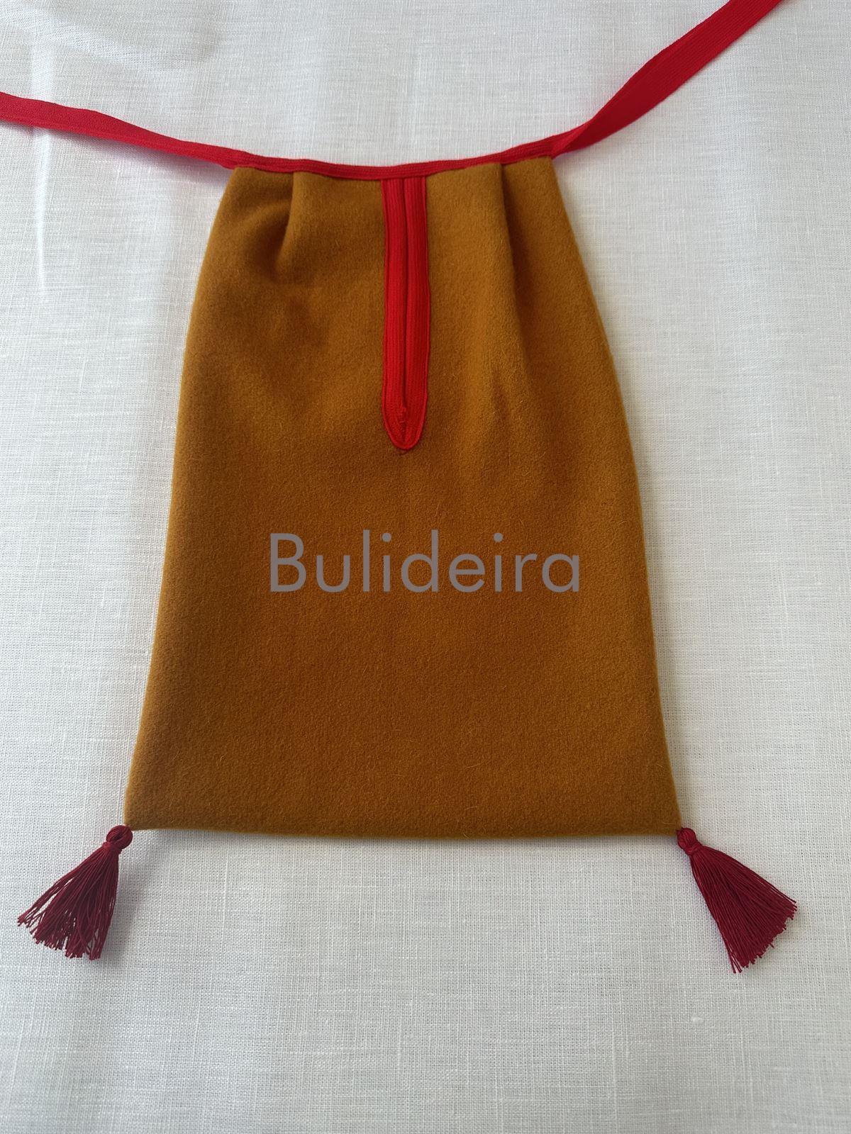 Faldriqueira exterior mostaza con vermello - Imaxe 2