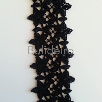 Guipur negro 5 cm ref.3706 - Imaxe 1