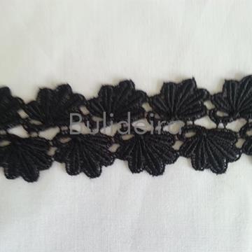 Guipur negro ancho 6 cm referencia 412206/81 - Imaxe 1