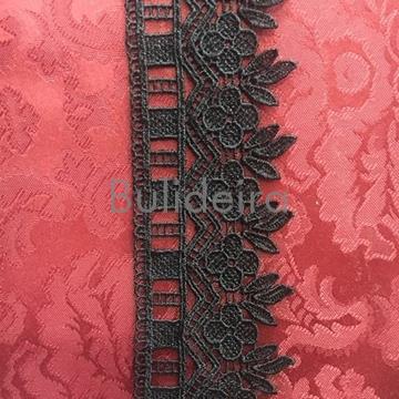 Guipur negro ref 2788 ancho 5.5 cm - Imaxe 1