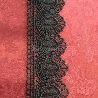 guipur negro ref G-11029 ancho 4cm - Imaxe 1