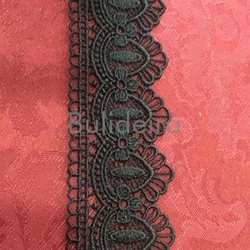 guipur negro ref G-11029 ancho 4cm - Imaxe 1