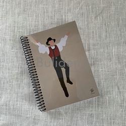 Libreta mediana modelo balador chaleco granate - Imaxe 1