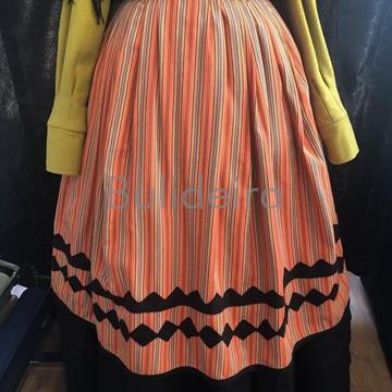 Mandil raiado en laranxa - Imaxe 1