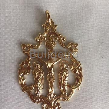 Medalla bisutería en dourado - Imaxe 1