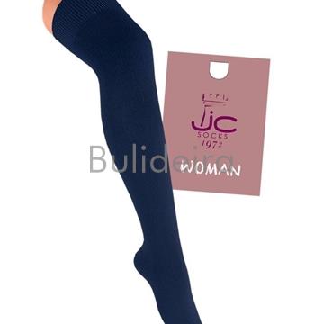 Media alta lisa básica en negro - Imaxe 1