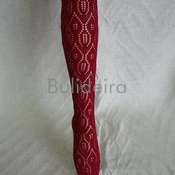 Media calada alta en granate - Imaxe 1