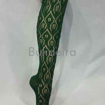 Media calada alta en verde botella - Imaxe 1