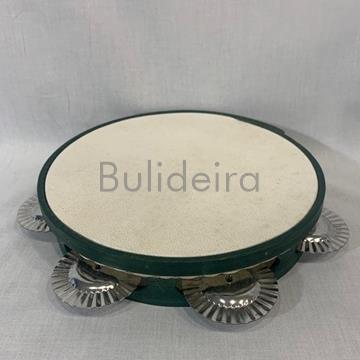 Pandeireta de 6 pares ferreñas en verde - Imaxe 1