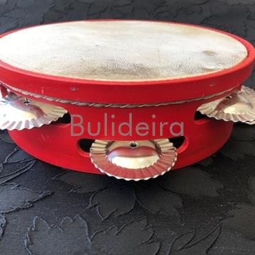 Pandeireta en tamaño 7 pares en vermello - Imaxe 1