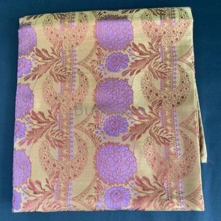 Pano 90x90 en seda dourado e violeta - Imaxe 2