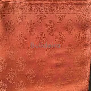 Pano 90x90 en seda en marrón - Imaxe 1