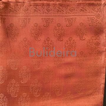 Pano 90x90 en seda en marrón - Imaxe 1