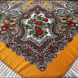 Pano amarelo con flecos - Imaxe 1