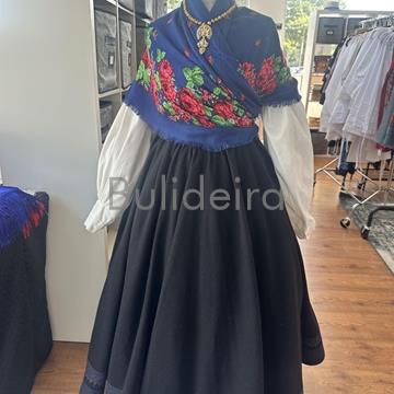 Pano de fibrana floreado azul - Imaxe 2