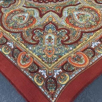 Pano de lá de 160x160 granate - Imaxe 1