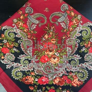 Pano de polyester granate e negro - Imaxe 1