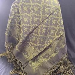 Pano de raión de 140 X 140 en verde - Imaxe 1