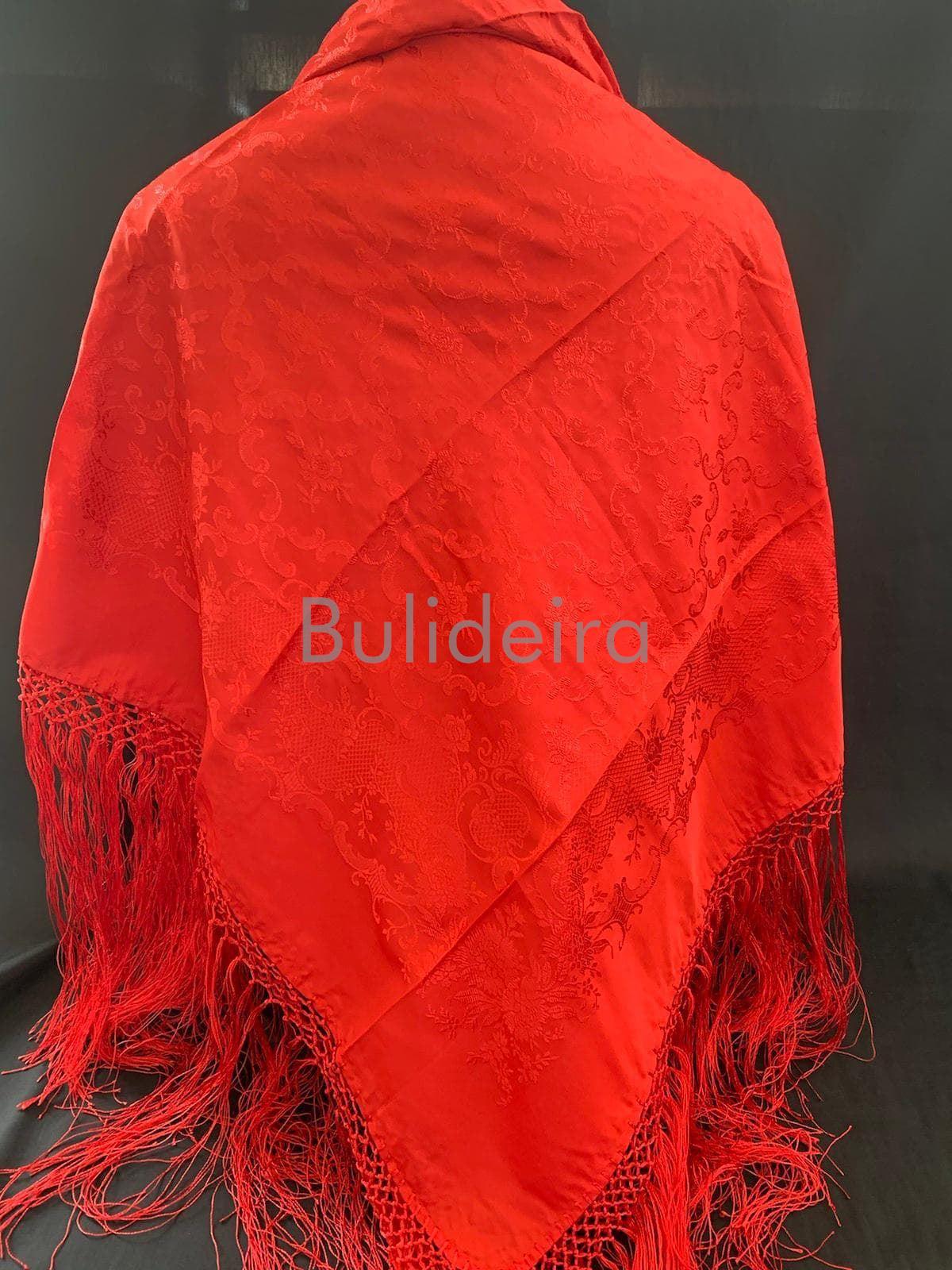Pano de raión de 140 x140 en vermello - Imaxe 1