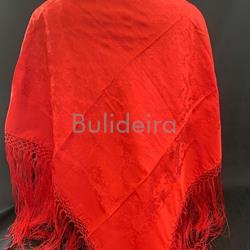 Pano de raión de 140 x140 en vermello - Imaxe 1