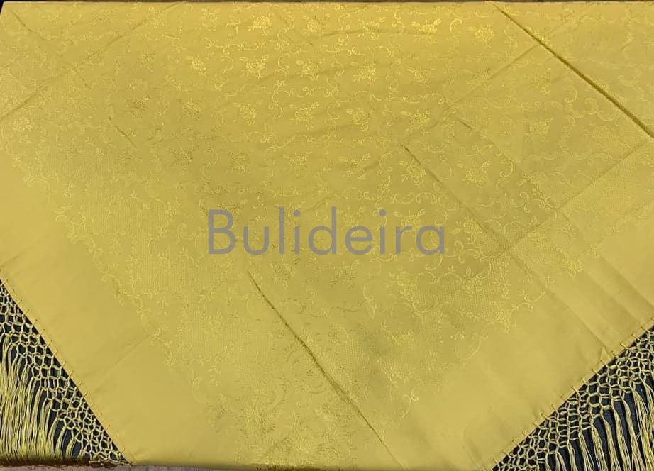 Pano de raión de 140x140 en cor ouro - Imaxe 1