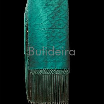 Pano de raión de 140x140 en verde esmeralda - Imaxe 1