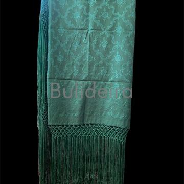 Pano de raión de 140x140 en verde oscuro - Imaxe 1