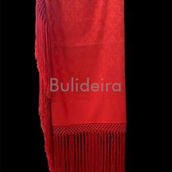 Pano de raión de 140x140 en vermello - Imaxe 1