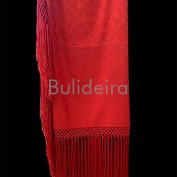 Pano de raión de 140x140 en vermello - Imaxe 1