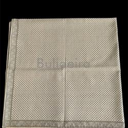 Pano de raión de 90x90 en cor arena/negro - Imaxe 1