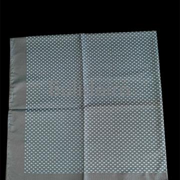 Pano de raión de 90x90 en gris/azul - Imaxe 1