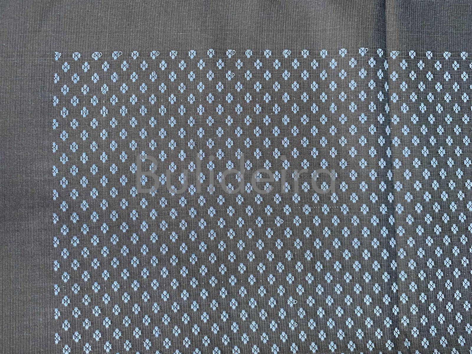 Pano de raión de 90x90 en gris/azul - Imaxe 2