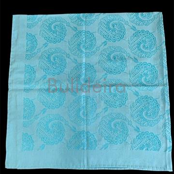 Pano de raión de 90x90 en turquesa - Imaxe 1