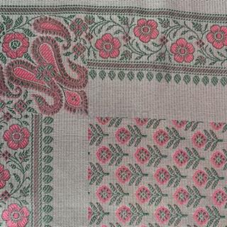 Pano de raión de 90x90 en verde/fucsia - Imaxe 2